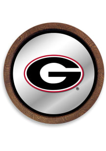 The Fan-Brand Georgia Bulldogs Faux Barrel Top Mirrored Sign