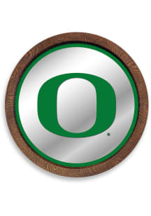 The Fan-Brand Oregon Ducks Faux Barrel Top Mirrored Sign
