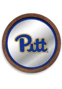 The Fan-Brand Pitt Panthers Faux Barrel Top Mirrored Sign
