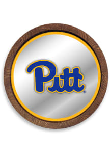 The Fan-Brand Pitt Panthers Faux Barrel Top Mirrored Sign