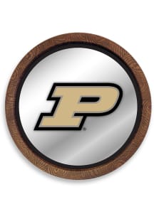 The Fan-Brand Purdue Boilermakers Faux Barrel Top Mirrored Sign