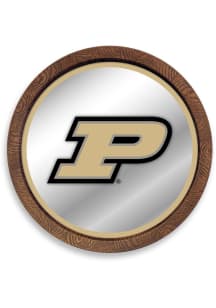 The Fan-Brand Purdue Boilermakers Faux Barrel Top Mirrored Sign