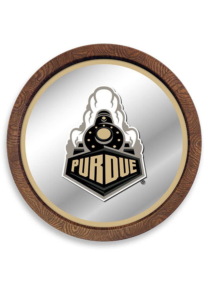 The Fan-Brand Purdue Boilermakers Special Faux Barrel Top Mirrored Sign