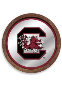 The Fan-Brand South Carolina Gamecocks Faux Barrel Top Mirrored Sign