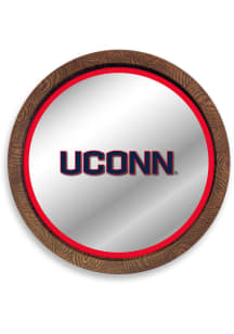 The Fan-Brand UConn Huskies Faux Barrel Top Mirrored Sign
