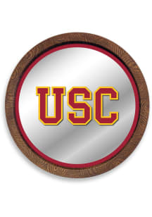 The Fan-Brand USC Trojans Faux Barrel Top Mirrored Sign