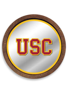 The Fan-Brand USC Trojans Faux Barrel Top Mirrored Sign