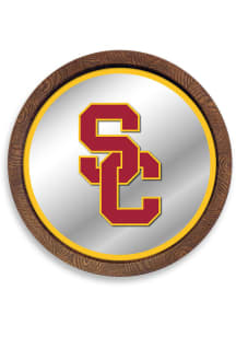 The Fan-Brand USC Trojans SC Faux Barrel Top Mirrored Sign
