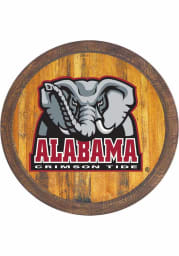 Alabama Crimson Tide Al Logo Faux Barrel Top Sign