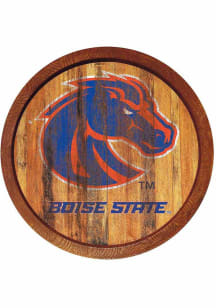 The Fan-Brand Boise State Broncos Weathered Faux Barrel Top Sign