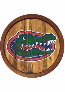 The Fan-Brand Florida Gators Weathered Faux Barrel Top Sign