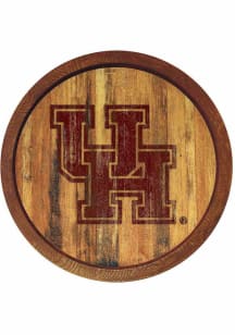 The Fan-Brand Houston Cougars Branded Faux Barrel Top Sign