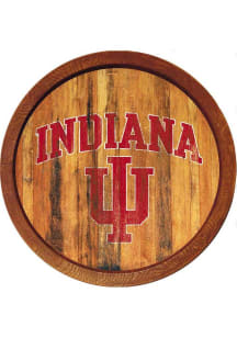The Fan-Brand Indiana Hoosiers Weathered Faux Barrel Top Sign
