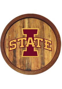 The Fan-Brand Iowa State Cyclones Logo Faux Barrel Top Sign