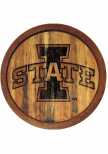 The Fan-Brand Iowa State Cyclones Burnt Logo Faux Barrel Top Sign