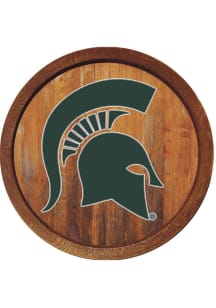 The Fan-Brand Michigan State Spartans Faux Barrel Top Sign