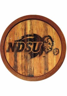 The Fan-Brand North Dakota State Bison Branded Faux Barrel Top Sign