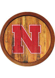 The Fan-Brand Nebraska Cornhuskers Weathered Faux Barrel Top Sign