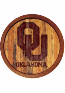 The Fan-Brand Oklahoma Sooners Branded Faux Barrel Top Sign