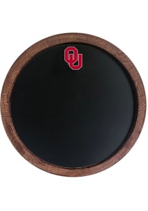 The Fan-Brand Oklahoma Sooners Chalkboard Faux Barrel Top Sign