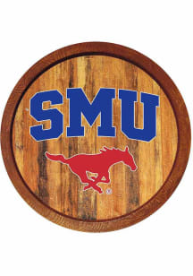The Fan-Brand SMU Mustangs Faux Barrel Top Sign
