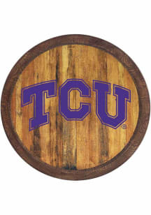 The Fan-Brand TCU Horned Frogs Faux Barrel Top Sign