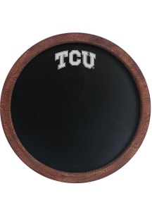 The Fan-Brand TCU Horned Frogs Chalkboard Faux Barrel Top Sign