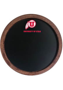 The Fan-Brand Utah Utes Chalkboard Faux Barrel Top Sign