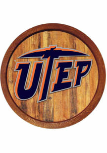 The Fan-Brand UTEP Miners Logo Faux Barrel Top Sign