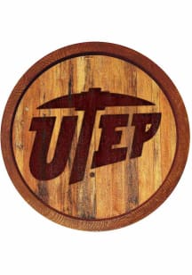 The Fan-Brand UTEP Miners Branded Faux Barrel Top Sign