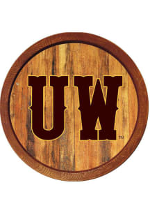 The Fan-Brand Wyoming Cowboys Faux Barrel Top Sign
