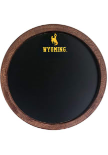 The Fan-Brand Wyoming Cowboys Chalkboard Faux Barrel Top Sign