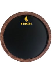 Wyoming Cowboys Chalkboard Faux Barrel Top Sign