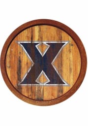 Xavier Musketeers Weathered Faux Barrel Top Sign