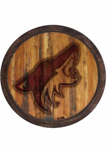 The Fan-Brand Arizona Coyotes Branded Faux Barrel Top Sign