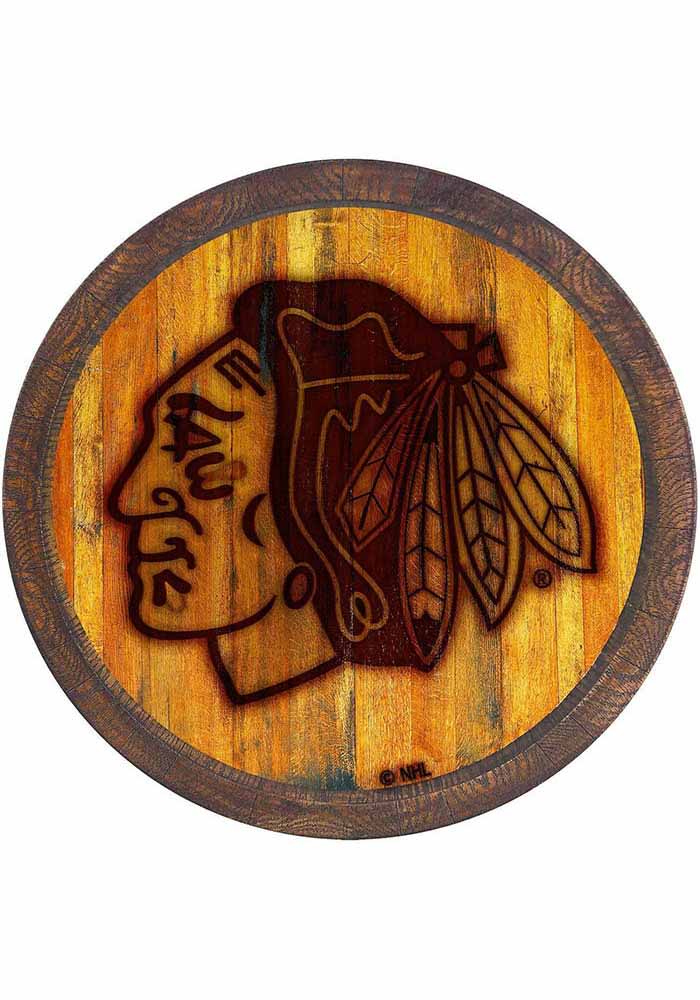 Chicago Blackhawks Branded Faux Barrel Top Sign