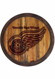 Detroit Red Wings Branded Faux Barrel Top Sign