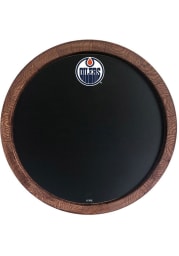 Edmonton Oilers Chalkboard Faux Barrel Top Sign