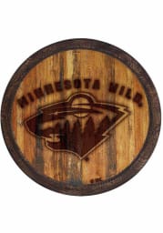 Minnesota Wild Branded Faux Barrel Top Sign