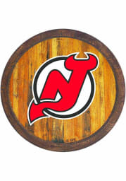New Jersey Devils Faux Barrel Top Sign