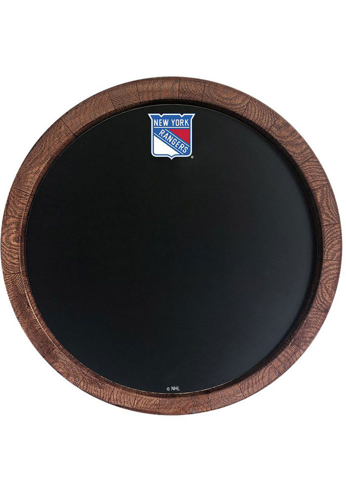 New York Rangers Chalkboard Faux Barrel Top Sign