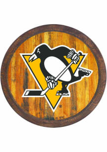 The Fan-Brand Pittsburgh Penguins Faux Barrel Top Sign