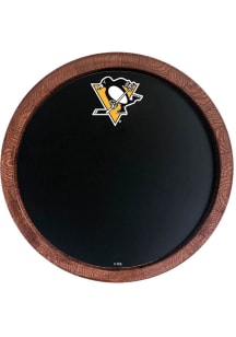 The Fan-Brand Pittsburgh Penguins Chalkboard Faux Barrel Top Sign