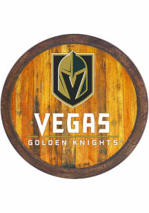The Fan-Brand Vegas Golden Knights Faux Barrel Top Sign