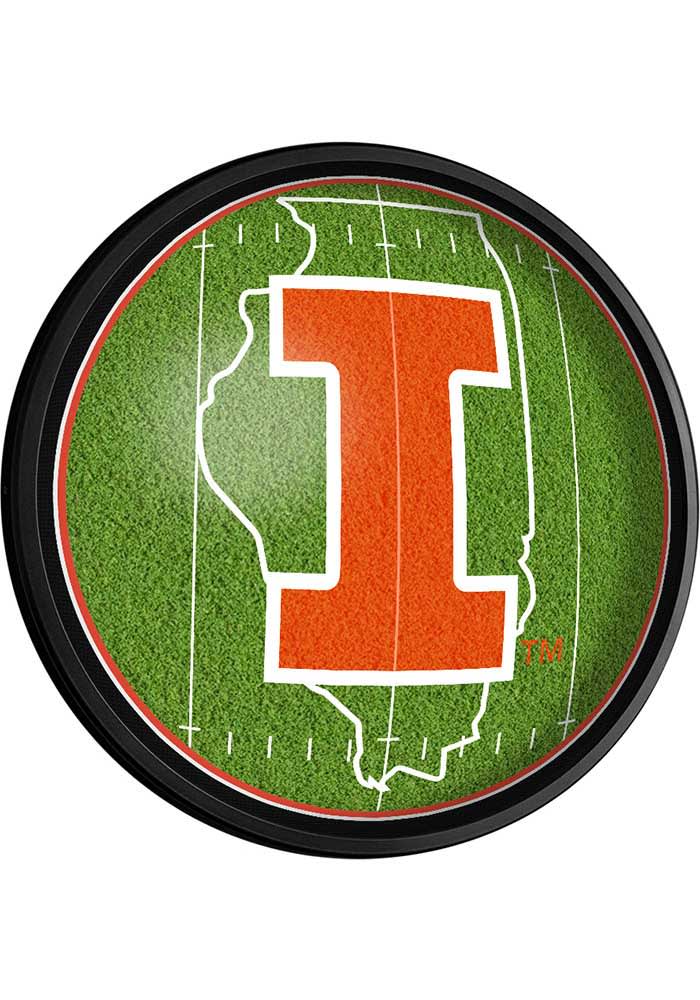 Illinois Fighting Illini Orange On the 50 Slimline Lighted Wall Sign