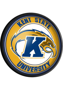 The Fan-Brand Kent State Golden Flashes Round Slimline Lighted Wall Sign