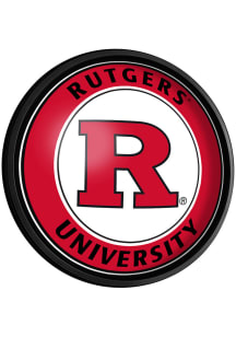 The Fan-Brand Rutgers Scarlet Knights Round Slimline Lighted Wall Sign