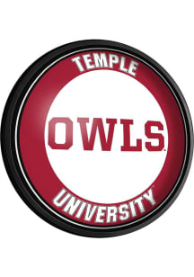 The Fan-Brand Temple Owls Owls Round Slimline Lighted Wall Sign