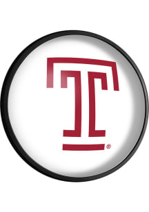 The Fan-Brand Temple Owls Logo Round Slimline Lighted Wall Sign