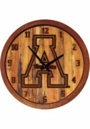 Appalachian State Mountaineers Branded Faux Barrel Top Wall Clock